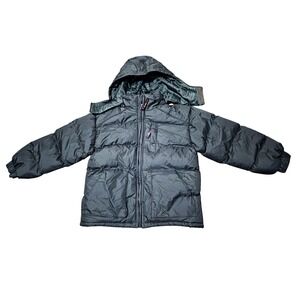 Alvin Sport Kids Puffer Jacket Hooded Black Size 4 Winter‎ Warm Outerwear